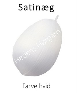 Satin æg farve hvid